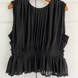 NWT Dressy Express Black Blouse
